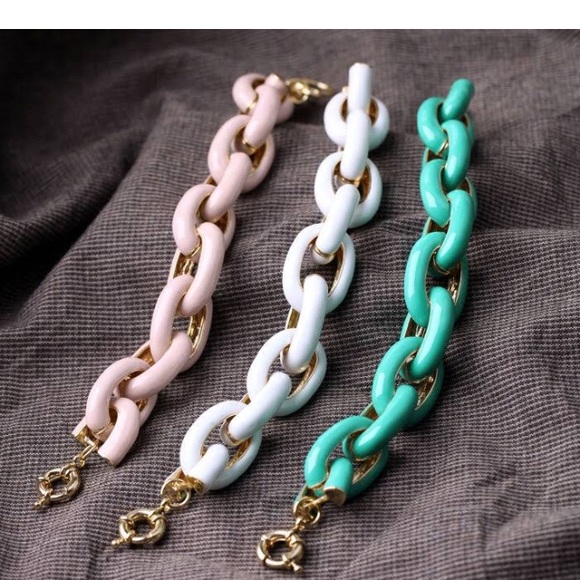 ❤️❤️❤️❤️❤️🆕WHITE LINK ENEMAL BRACELET - Picture 6 of 7